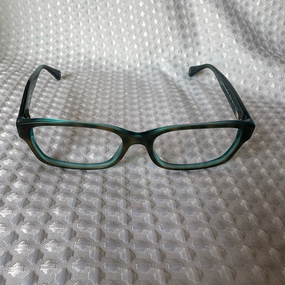 [Coach] Tortoise and Teal Eye Glasses